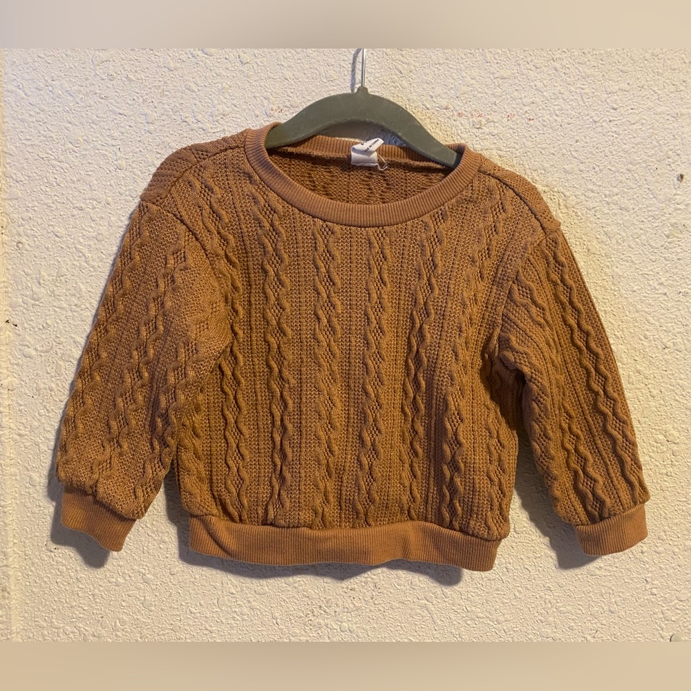 SHEIN Toddler Baby Boy Tan Sweater - 6-9 months - gently used - great for fall